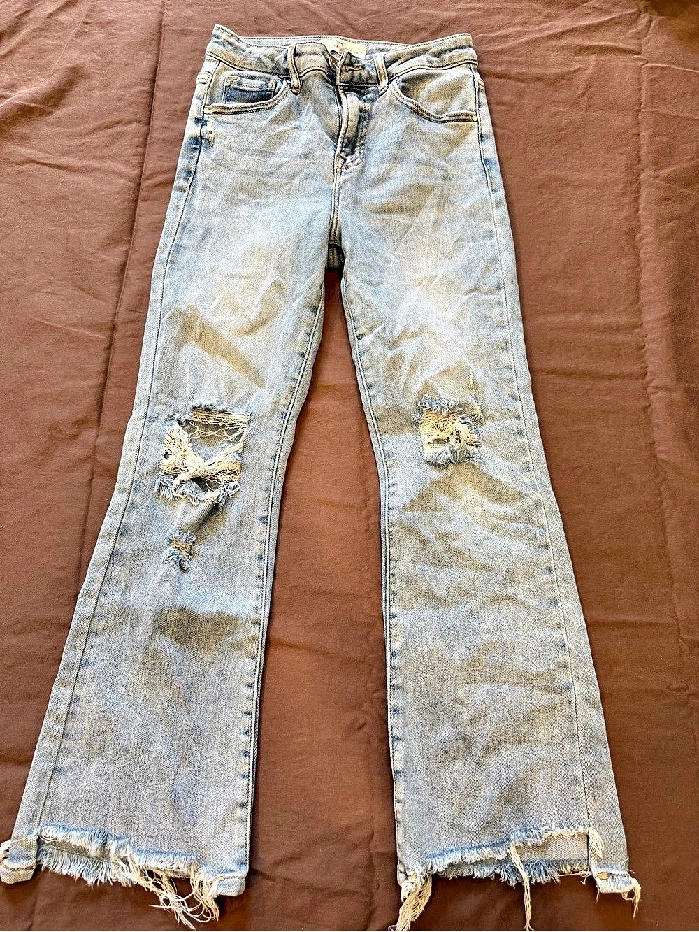 Risen Jeans Waist 3/26 Distressed